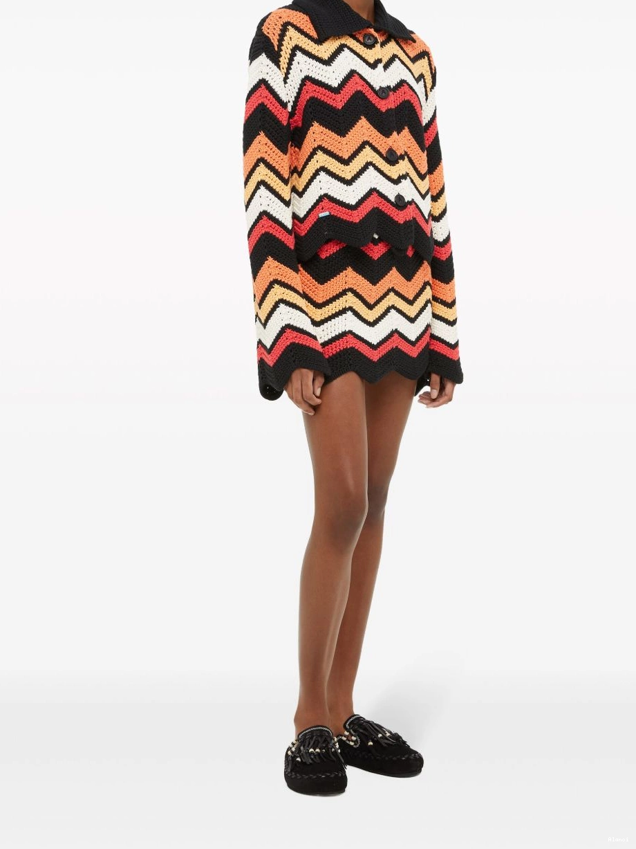 Cheap Women Alanui jacket chevron Kaleidoscopic knitted 0404